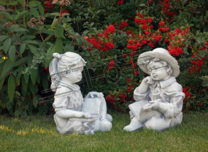 Girl Sitting Figure Statue Decorative Figures Sculpture Statues Garden